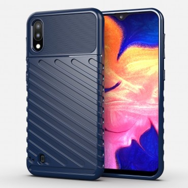 TPU gelový obal „Titan X“ pro Samsung Galaxy M10 - modrý TPU gelový obal „Titan X“ pro Samsung Galaxy M10 - modrý