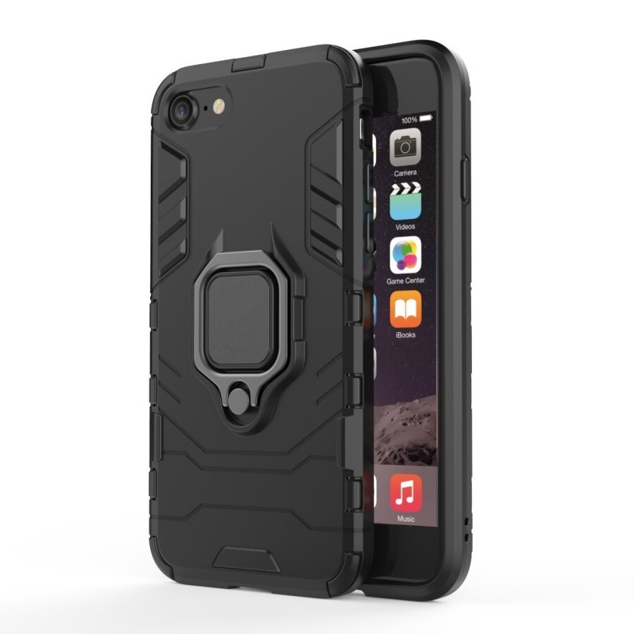 Robustní obal „Impact X Ring“ pro iPhone SE 2020 - černý