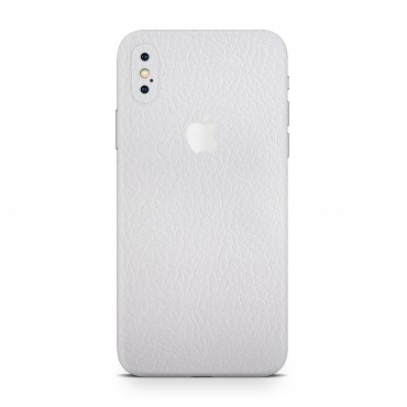 Skin pro iPhone X EXO® by Optishield - white leather (Back only) Skin pro iPhone X EXO® by Optishield - white leather (Back only)