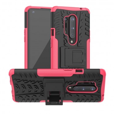 Hybridní TPU gelový obal „Tough“ pro OnePlus 8 Pro - růžový Hybridní TPU gelový obal „Tough“ pro OnePlus 8 Pro - růžový