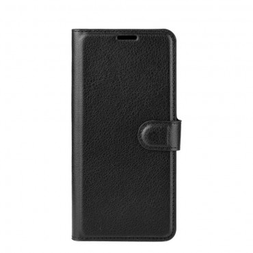 Elegantní kryt „Litchi“ pro Samsung Galaxy A21s - černý Elegantní kryt „Litchi“ pro Samsung Galaxy A21s - černý