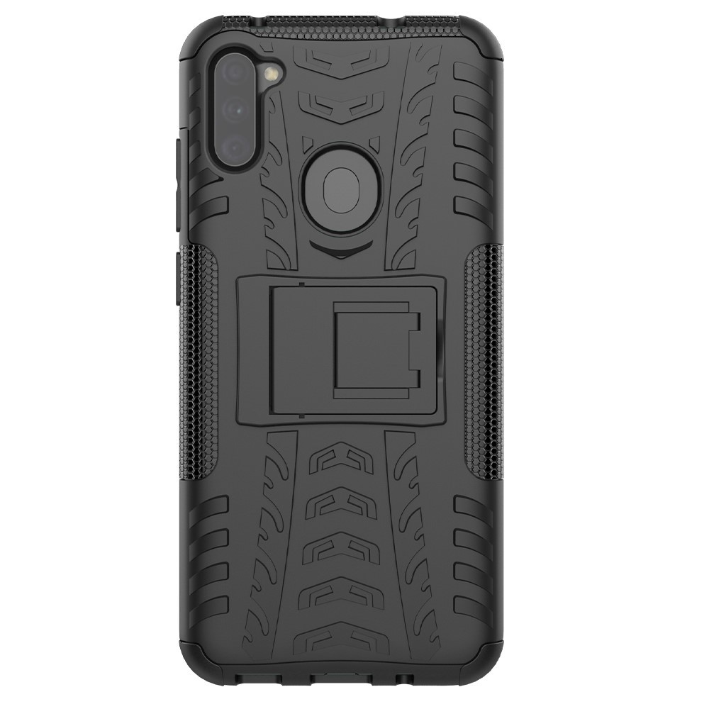 Hybridní TPU gelový obal „Tough“ pro Samsung Galaxy A11 - černý