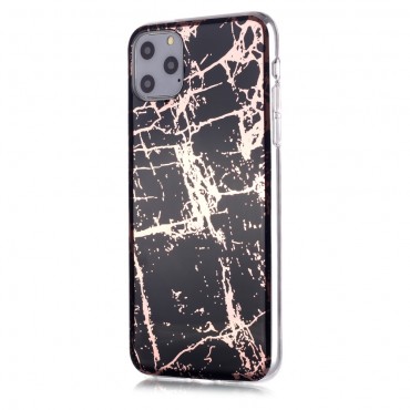 TPU gelový obal „Metal Marble“ pro iPhone 11 Pro Max - černý TPU gelový obal „Metal Marble“ pro iPhone 11 Pro Max - černý