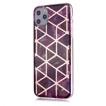 TPU gelový obal „Metal Marble“ pro iPhone 11 Pro Max - růžový TPU gelový obal „Metal Marble“ pro iPhone 11 Pro Max - růžový