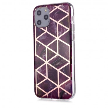 TPU gelový obal „Metal Marble“ pro iPhone 11 Pro - růžový TPU gelový obal „Metal Marble“ pro iPhone 11 Pro - růžový