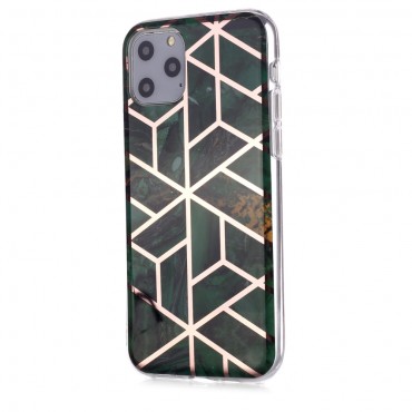 TPU gelový obal „Metal Marble“ pro iPhone 11 Pro - zelený TPU gelový obal „Metal Marble“ pro iPhone 11 Pro - zelený
