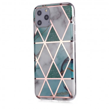 TPU gelový obal „Metal Marble“ pro iPhone 11 Pro - modrý TPU gelový obal „Metal Marble“ pro iPhone 11 Pro - modrý