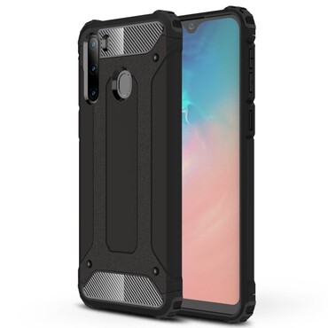 Robustní obal „Rock“ pro Samsung Galaxy A21 - černý Robustní obal „Rock“ pro Samsung Galaxy A21 - černý