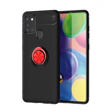 TPU gelový obal „Multi Ring“ pro Samsung Galaxy A21s - černo-červený TPU gelový obal „Multi Ring“ pro Samsung Galaxy A21s - černo-červený
