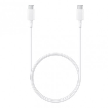 Originální USB-C na USB-C  kabel Samsung EP-DA705BW - 1 m - bílý (bulk) Originální USB-C na USB-C  kabel Samsung EP-DA705BW - 1 m - bílý (bulk)