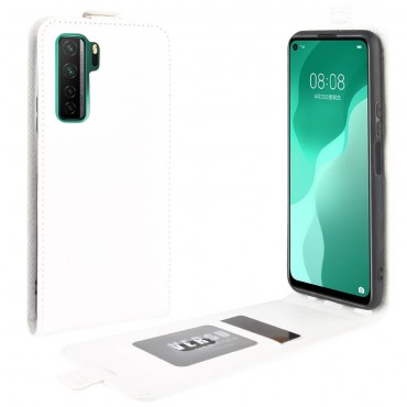 Módní flipový kryt pro Huawei P40 Lite 5G - bílý Módní flipový kryt pro Huawei P40 Lite 5G - bílý