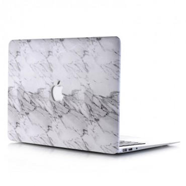 Kryt pro Macbook Pro 13“ 3rd Gen (A1425, A1502) Marble Leather - bílý