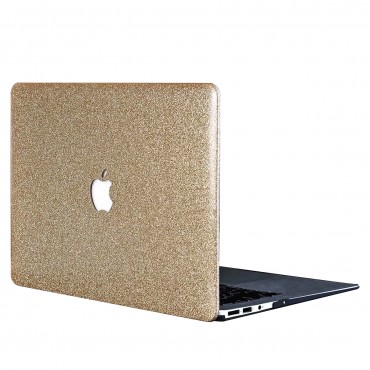 Kryt pro MacBook Pro 13“ 2nd Gen (A1425, A1502) Glitter Leather - zlaté barvy