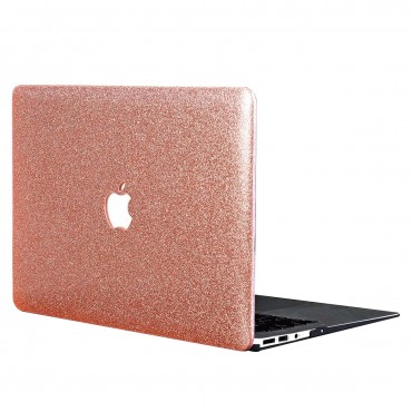 Kryt pro MacBook Pro 13“ 4th Gen (A1706, A1708, A1989, A2159) Glitter Leather - růžový