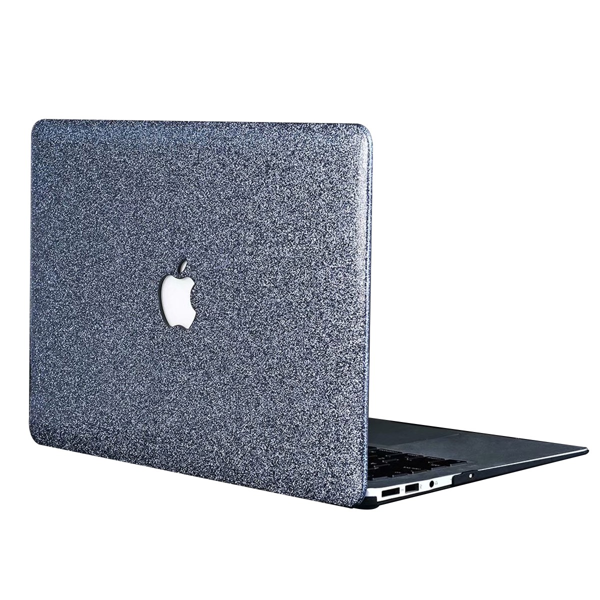 Kryt pro MacBook Pro 13“ 4th Gen (A1706, A1708, A1989, A2159) Glitter Leather - stříbrný