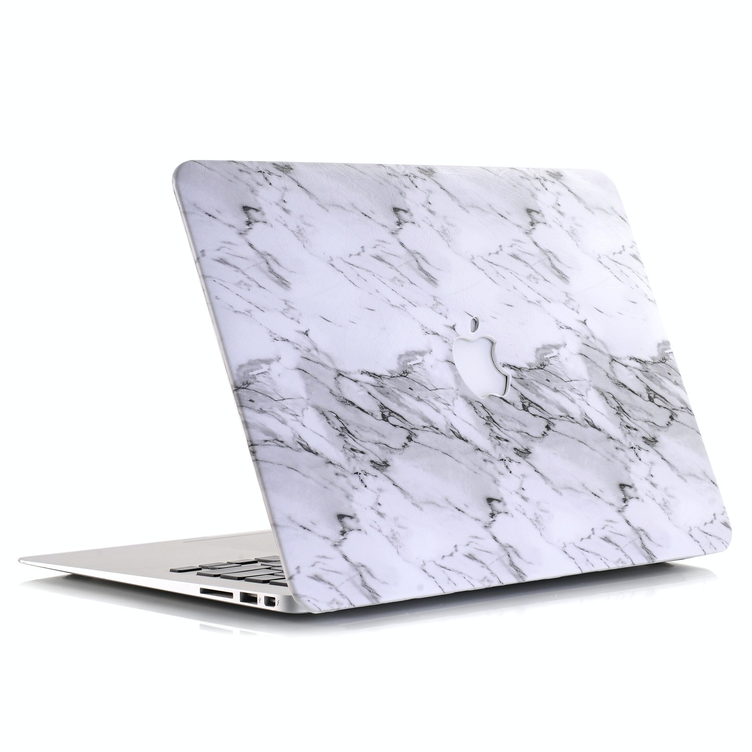 Kryt pro MacBook Air 13“ 3rd Gen (A1932) Leather Marble - bílý