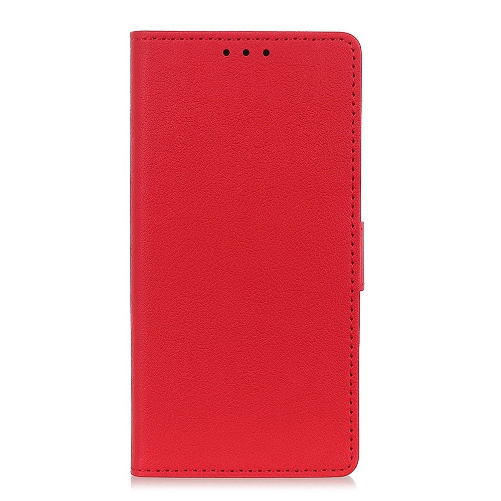 Elegantní kryt „Litchi“ pro Xiaomi Redmi 9A - červený