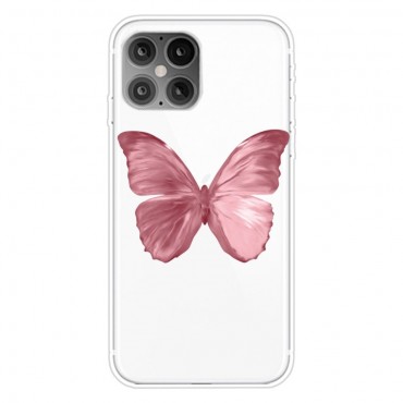 TPU gelový obal „Pink Butterfly“ pro iPhone 12 Pro Max TPU gelový obal „Pink Butterfly“ pro iPhone 12 Pro Max