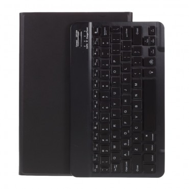 Kancelářský kryt s Bluetooth klávesnicí pro Samsung Galaxy Tab S7 / Tab S8 z umělé kůže - černý Kancelářský kryt s Bluetooth klávesnicí pro Samsung Galaxy Tab S7 / Tab S8 z umělé kůže - černý
