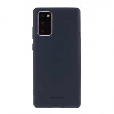 TPU gelový obal Goospery Style Lux Case pro Samsung Galaxy Note 20 - tmavě modrý TPU gelový obal Goospery Style Lux Case pro Samsung Galaxy Note 20 - tmavě modrý