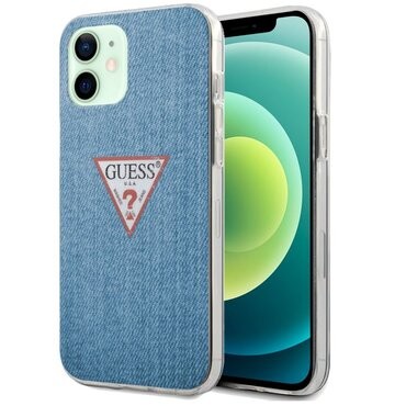 Originální tvrdý TPU obal Guess „Jeans“ pro iPhone 12 Mini Originální tvrdý TPU obal Guess „Jeans“ pro iPhone 12 Mini