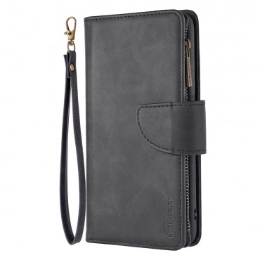 Kryt „Litchi Wallet“ pro Xiaomi Redmi Note 9 - černý Kryt „Litchi Wallet“ pro Xiaomi Redmi Note 9 - černý