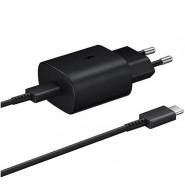 Originální nabíječka a USB-C kabel Samsung EP-TA800XB 25 W - černá