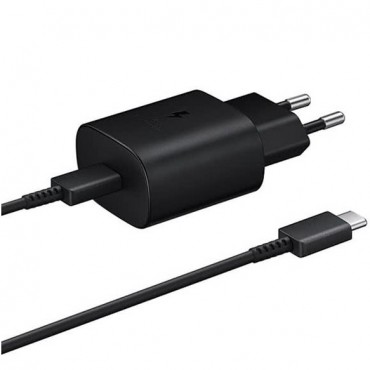 Originální nabíječka a USB-C kabel Samsung EP-TA800XB 25 W - černá Originální nabíječka a USB-C kabel Samsung EP-TA800XB 25 W - černá