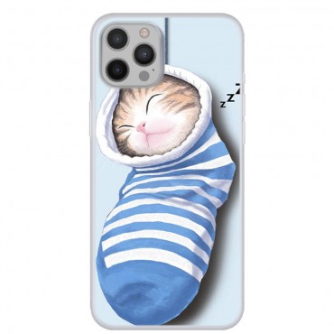 TPU gelový obal „Sock Kitty“ pro iPhone 12 Pro Max TPU gelový obal „Sock Kitty“ pro iPhone 12 Pro Max