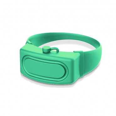 Silikonový náramek s nádobkou „Squeezy“ pro pohodlnou dezinfekci - zelený Silikonový náramek s nádobkou „Squeezy“ pro pohodlnou dezinfekci - zelený