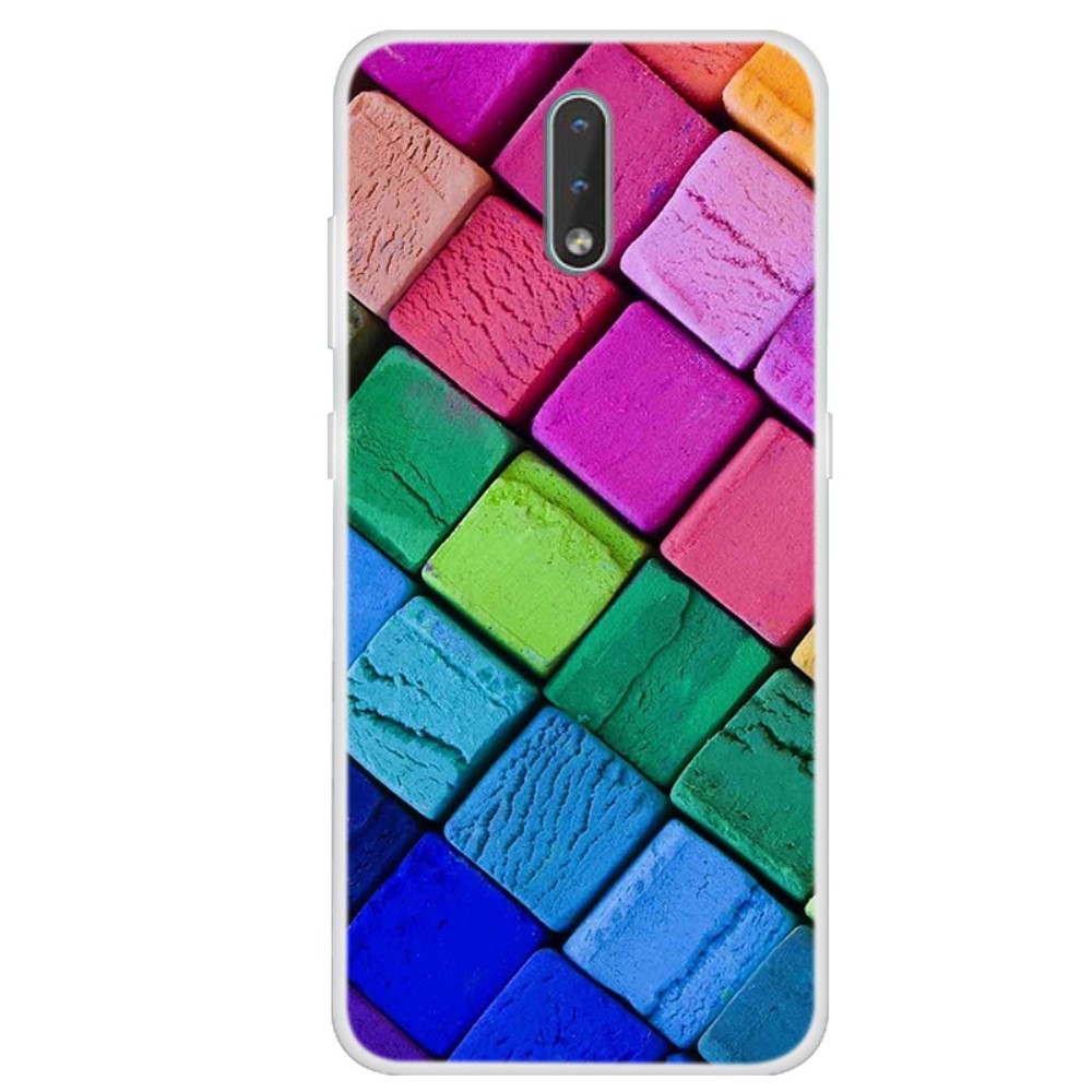 TPU gelový obal „Rainbow Blocks“ pro Nokia 2.3