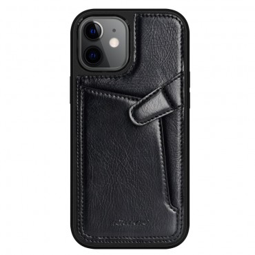 Prémiový hybridní obal Nillkin „Stitch Pocket“ pro iPhone 12 / iPhone 12 Mini - černý Prémiový hybridní obal Nillkin „Stitch Pocket“ pro iPhone 12 / iPhone 12 Mini - černý
