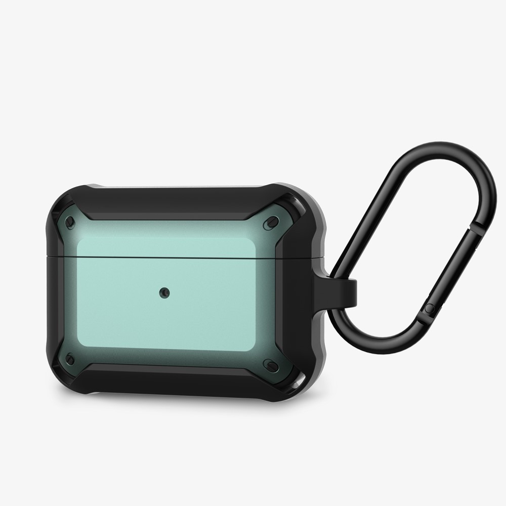 Robustní hybridní kryt „Sturdy“ pro Apple AirPods Pro - černo-zelený