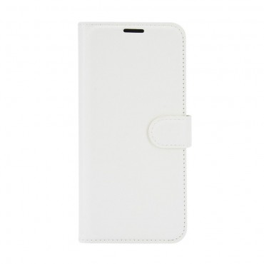 Kryt pro Motorola Moto G9 Play „Litchi“ - bílá barva Kryt pro Motorola Moto G9 Play „Litchi“ - bílá barva