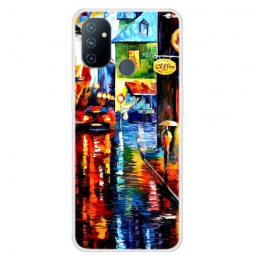 TPU gelový obal pro OnePlus Nord N100 „Oil Street“ TPU gelový obal pro OnePlus Nord N100 „Oil Street“
