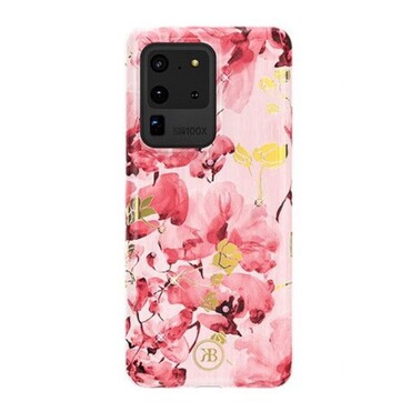 Obal pro Samsung Galaxy S20 Ultra „Spring“ - svítí ve tmě - pink flower Obal pro Samsung Galaxy S20 Ultra „Spring“ - svítí ve tmě - pink flower