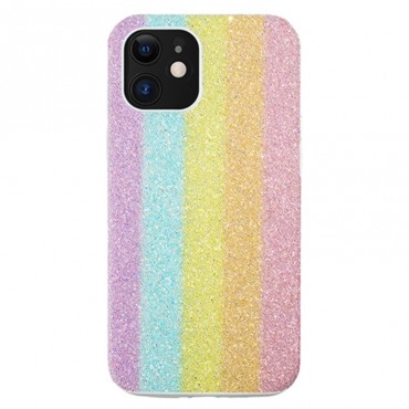 Průhledný obal pro iPhone 12 Mini „Rainbow“ Průhledný obal pro iPhone 12 Mini „Rainbow“