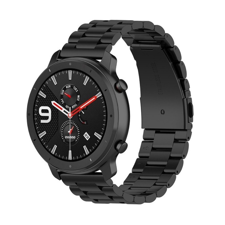 Kovový řemínek pro Huawei Watch GT2 42mm z nerezové oceli - černý