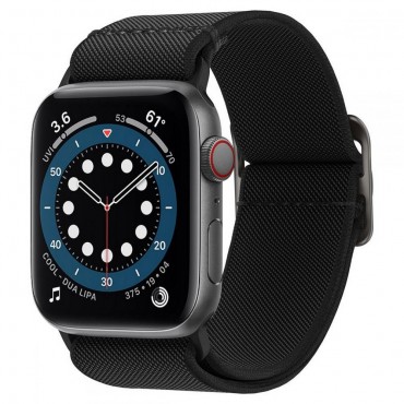 Řemínek Spigen "Fit Lite" pro Apple Watch 2 / 3 / 4 / 5 / 6 / SE 42 mm a 44 mm - černý Řemínek Spigen "Fit Lite" pro Apple Watch 2 / 3 / 4 / 5 / 6 / SE 42 mm a 44 mm - černý