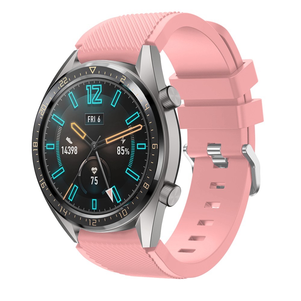 Silikonový řemínek "The Grip" pro Garmin Vivoactive 4 / Samsung Galaxy Watch 46mm / Watch 3 45mm / Huawei Watch GT / GT2 46mm / GT 2e / Huami Amazfit Stratos - růžový
