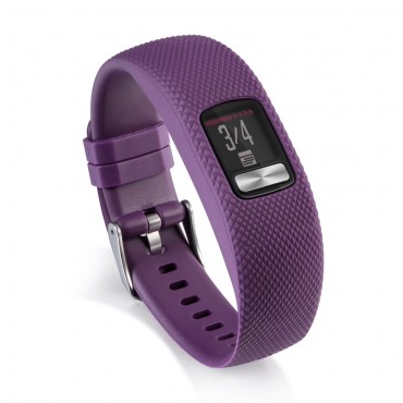 Silikonový řemínek hodinek Garmin Vivofit 4 "Lizard" - fialový