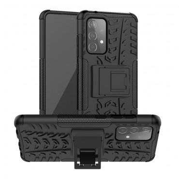 Obal pro Samsung Galaxy A52s 5G / Galaxy A52 / Galaxy A52 5G „Tough“ - hybridní - černá barva Obal pro Samsung Galaxy A52s 5G / Galaxy A52 / Galaxy A52 5G „Tough“ - hybridní - černá barva