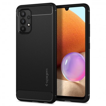 Obal pro Samsung Galaxy A52s 5G / Galaxy A52 / Galaxy A52 5G Spigen „Rugged Armor“ - černá barva Obal pro Samsung Galaxy A52s 5G / Galaxy A52 / Galaxy A52 5G Spigen „Rugged Armor“ - černá barva