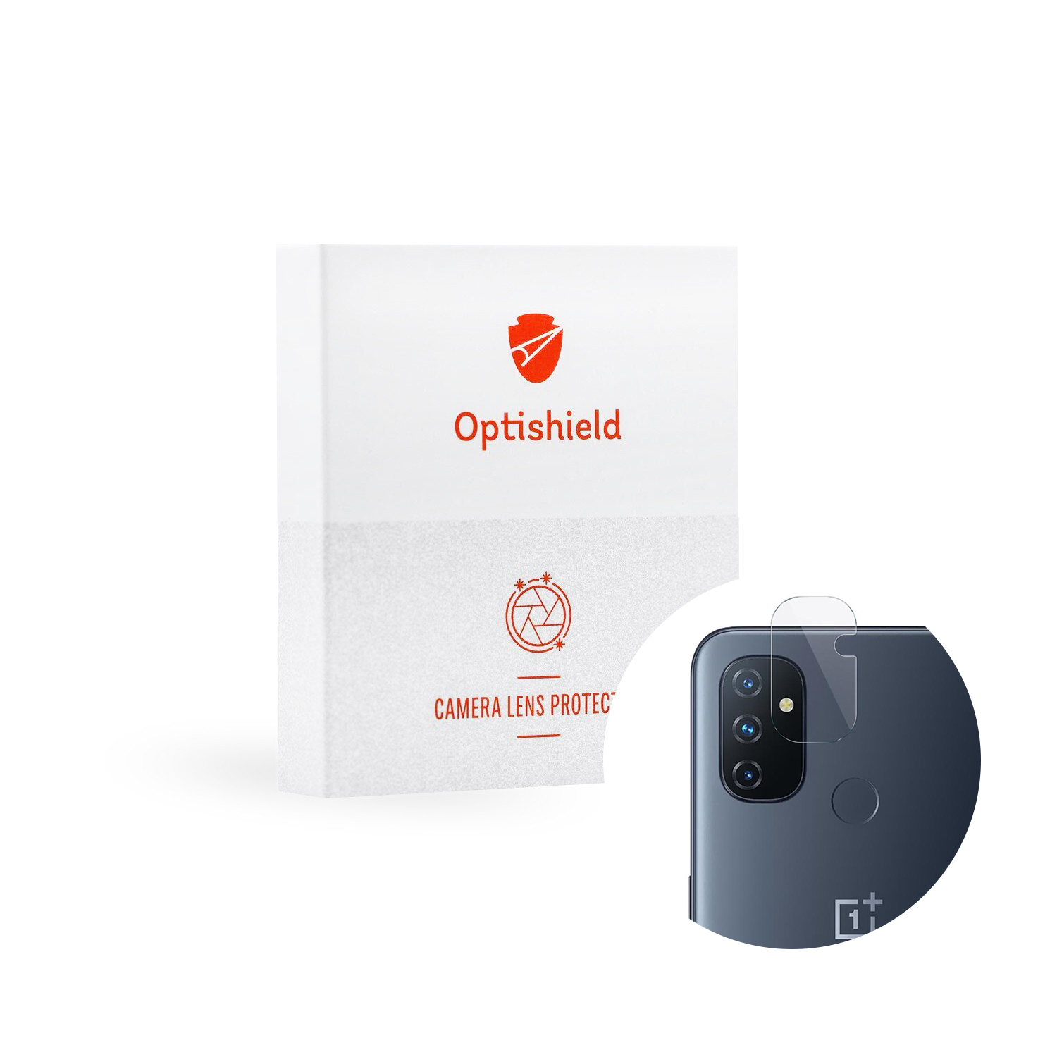 Vysoce kvalitní ochranné sklo na zadní fotoaparát pro OnePlus Nord N100 Optishield Pro