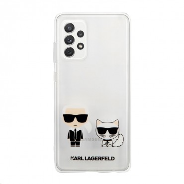 Originální kryt Karl Lagerfeld "Karl & Choupette" pro Samsung Galaxy A72 / Galaxy A72 5G - transparentní Originální kryt Karl Lagerfeld "Karl & Choupette" pro Samsung Galaxy A72 / Galaxy A72 5G - transparentní