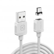 Nabíjecí kabel Charge and Shine s magnetickou hlavou USB-C 2A - 1m - bílý
