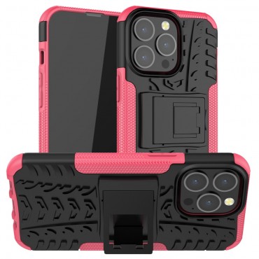 Obal pro iPhone 13 Pro „Tough“ - hybridní - růžová barva Obal pro iPhone 13 Pro „Tough“ - hybridní - růžová barva