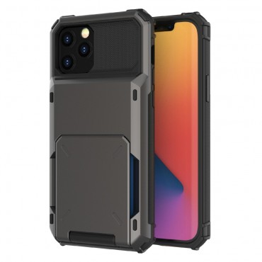 Hybridní TPU obal pro iPhone 13 Pro „Robust“ - černá barva Hybridní TPU obal pro iPhone 13 Pro „Robust“ - černá barva