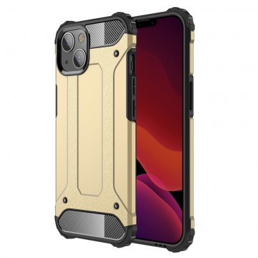 Robustní obal pro iPhone 13 Mini „Rock“ - zlatá barva Robustní obal pro iPhone 13 Mini „Rock“ - zlatá barva