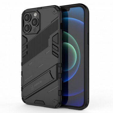 Hybridní TPU obal pro iPhone 13 Pro Max „Robust“ - černá barva Hybridní TPU obal pro iPhone 13 Pro Max „Robust“ - černá barva